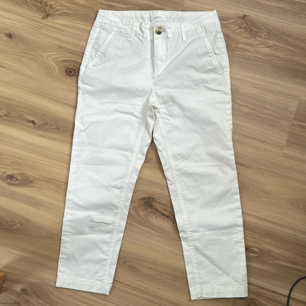 Loft white pants